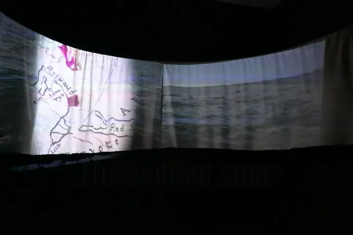 Phoenician video installation at Zico House, Beirut — view 5
