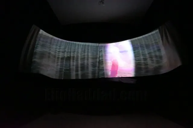 Phoenician, video installation, MESH (Teeshik) Art & Fashion Exhibition, Zico House, Beirut. April 2024.